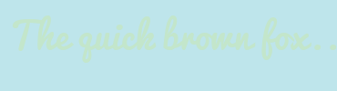 Image with Font Color C3E6CB and Background Color BEE5EB
